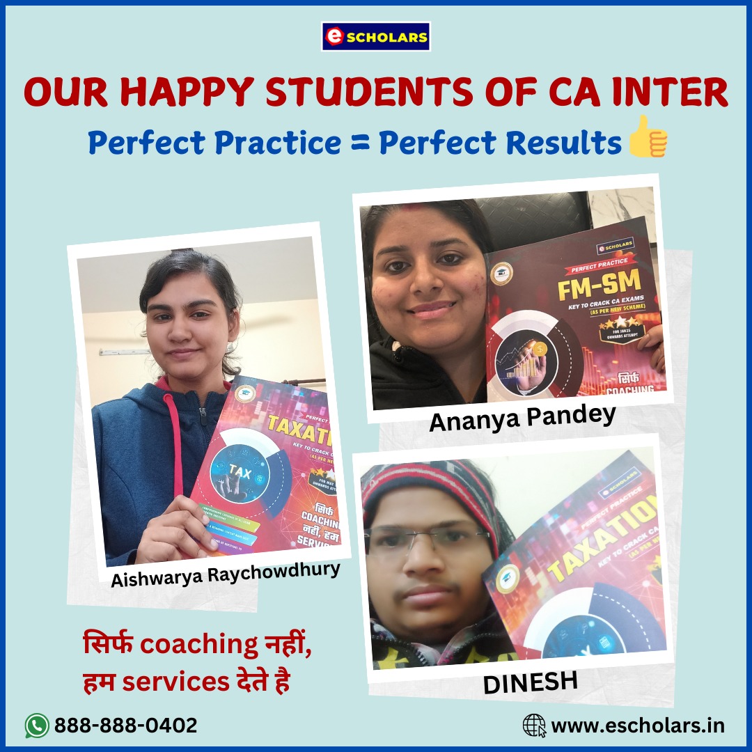 groomingedu's tweet image. ✨ Happy Students of Grooming Education Academy ✨

🎯 Perfect Practice = Perfect Result 👍

Our CA Inter students are proving that with the right guidance, consistent effort, and strategic preparation, success is inevitable! 

#HappyStudents 😊#CAInterSuccess 🎓#PerfectPractice