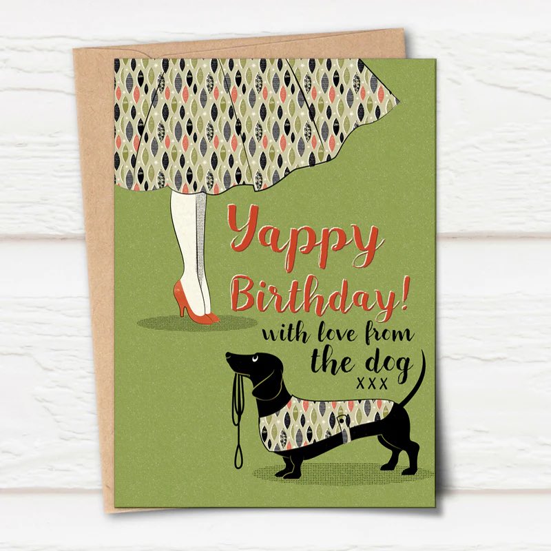Who doesn’t love a #vintage style greetings card? Featuring #Dachshunds and #poodleskirts. This lovely new range is now available from:
devotedtodachshunds.co.uk