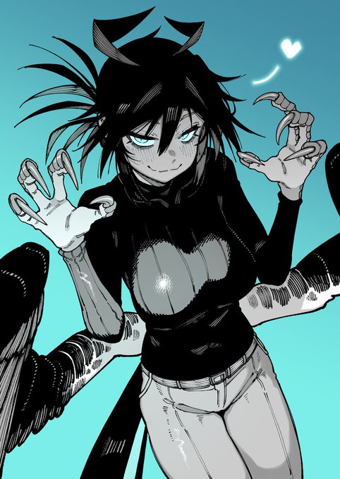 😈😈😈🐦‍⬛🐦‍⬛🐦‍⬛💙💙💙
#捕食少女 