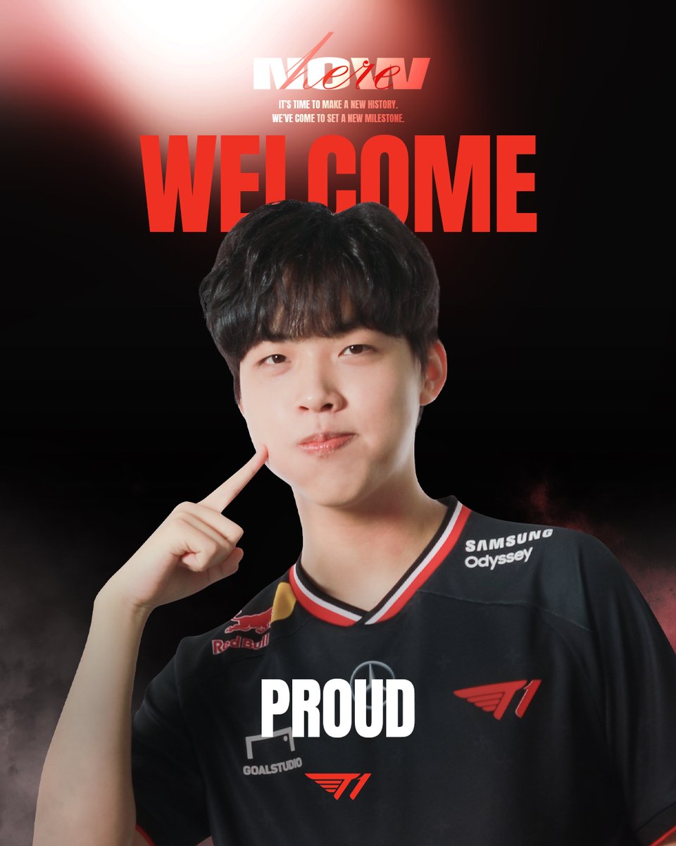 𝐖𝐄𝐋𝐂𝐎𝐌𝐄, ‘𝐏𝐫𝐨𝐮𝐝’

T1 Overwatch 2 팀에 합류한 'Proud' 홍석진 선수를 환영해 주세요.

Please welcome <a href="/Proud1002_ow/">T1 Proud</a> who has joined the T1 Overwatch 2 team.

#TogetherAs1 #NowHere #T1Overwatch2