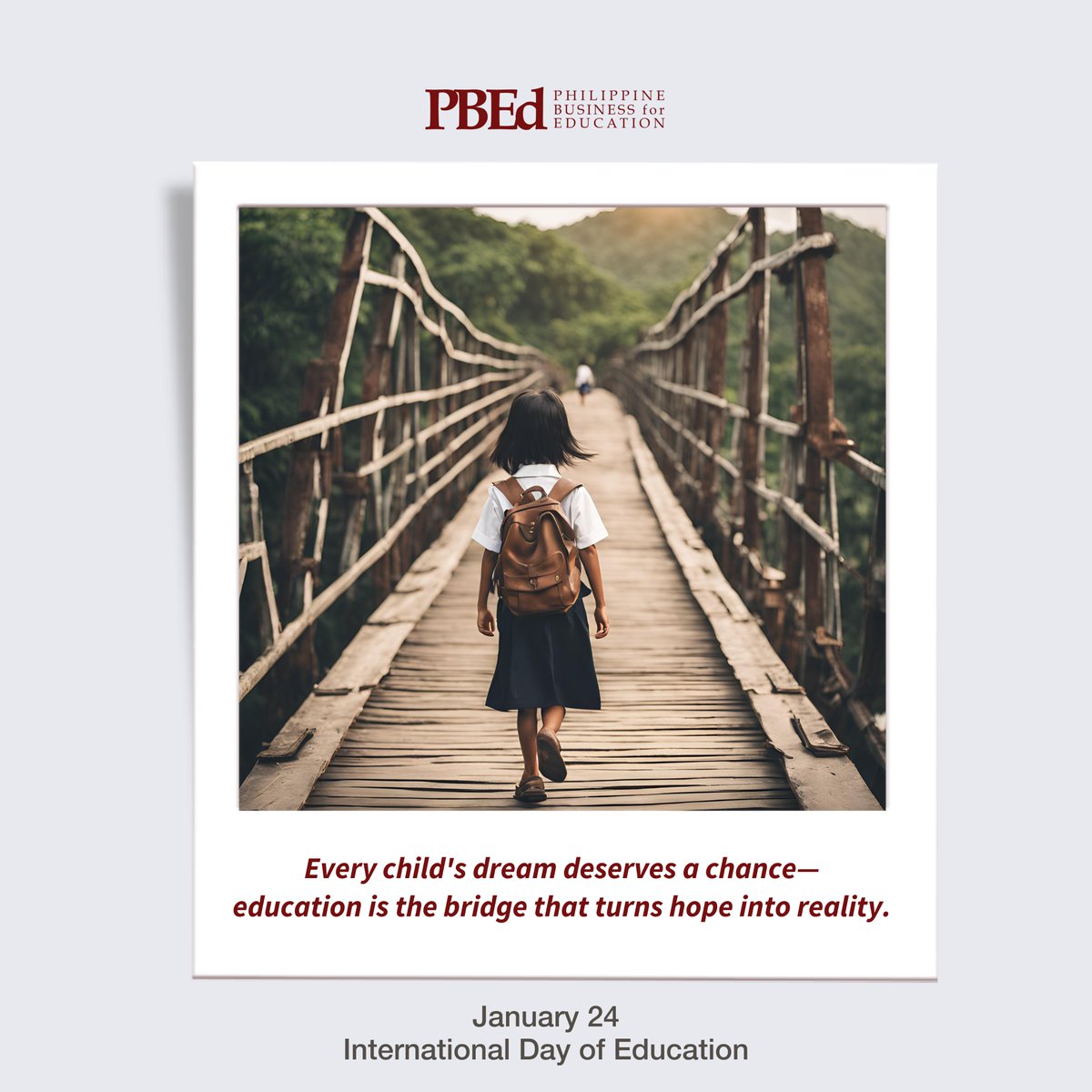 OnePBEd's tweet image. Education is a lifeline to a brighter future.
Let’s ensure every child gets the chance to take that journey. 🌏✨

#InternationalDayOfEducation