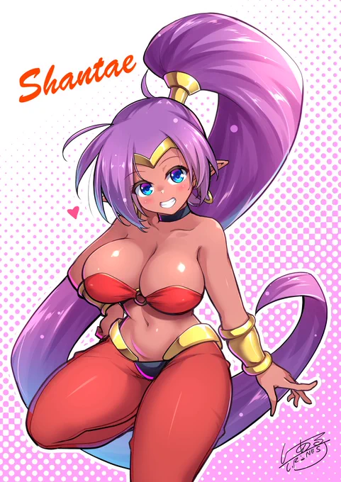3DS久々に起動して、懐かしくなったのでシャンティ描いてた 