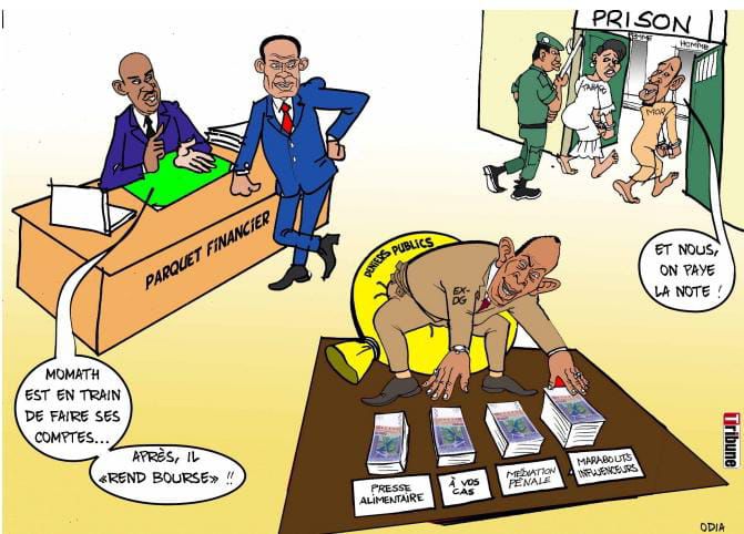 Momath doit augmenter la pile pour la Presse alimentaire. Farba lui a compris, il a recruté une armée de perroquets qui font le tour des plateaux télé pour défendre son cas, alors que pour le moment on ne l'a encore accusé de rien du tout..... Mais di na dem wuyu.