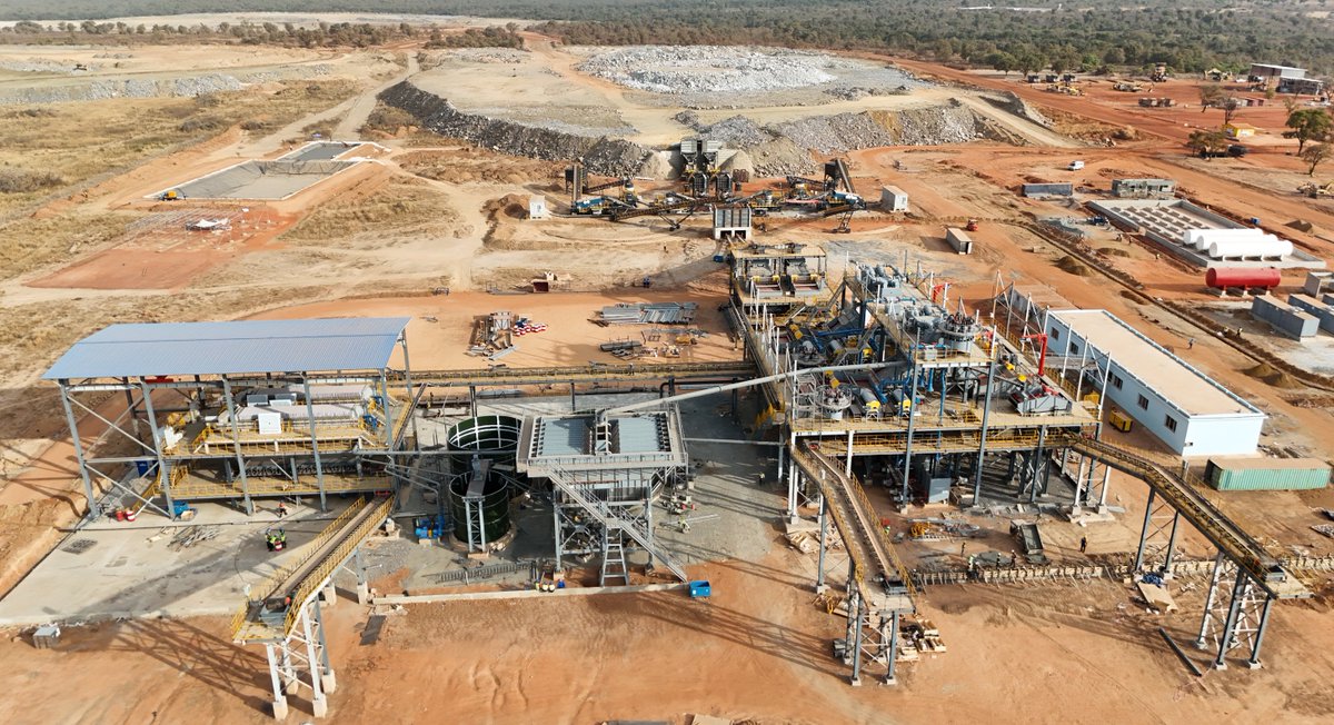 KodalMinerals's tweet photo. Drone images of the DMS Plant at our Bougouni Lithium Project which is now in the pre-commissioning phase, ahead of first production later this quarter. #lithium #kod https://t.co/W7jQBodBDM