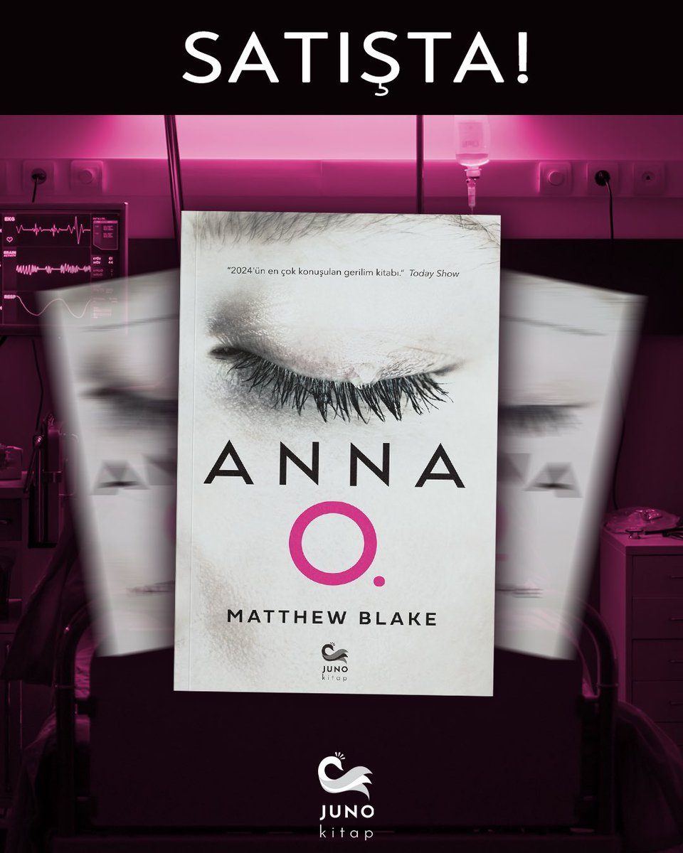 juno_kitap's tweet photo. Anna O. şimdi SATIŞTA!
41 ülkede yayınlanacak olan ve Netflix dizisi için çalışmaları süren ANNA O. yılın en çok konuşulan psikolojik gerilim romanlarından biri oldu.
#junokitap #annao #matthewblake #yenikitap https://t.co/2opw8XGJ3x