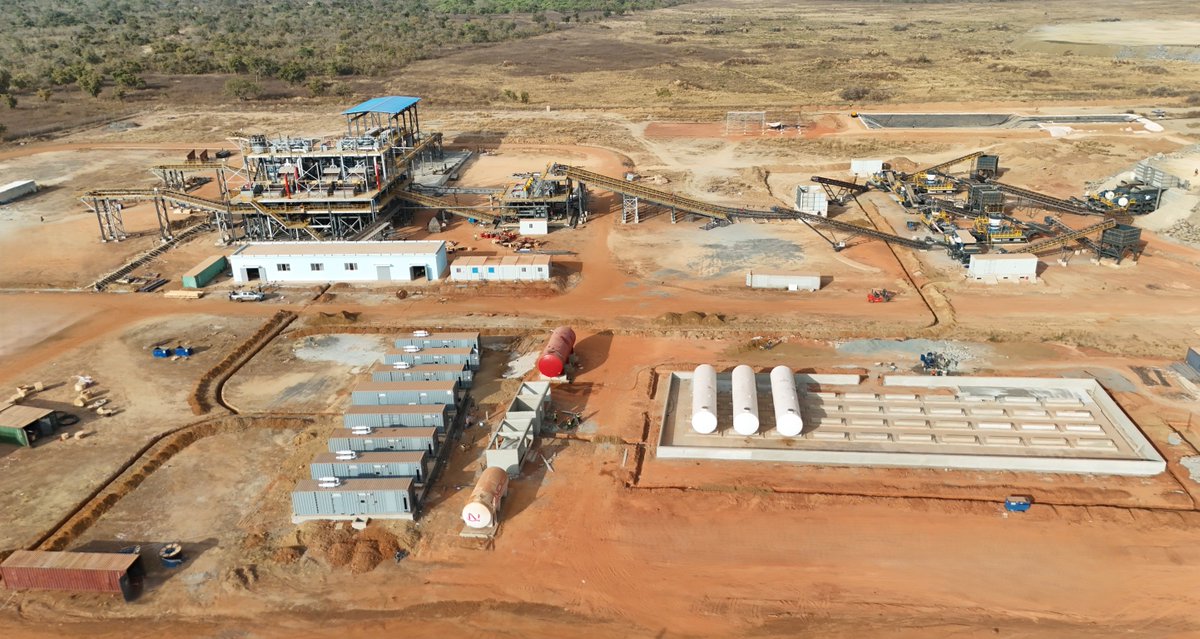 KodalMinerals's tweet photo. Drone images of the DMS Plant at our Bougouni Lithium Project which is now in the pre-commissioning phase, ahead of first production later this quarter. #lithium #kod https://t.co/W7jQBodBDM