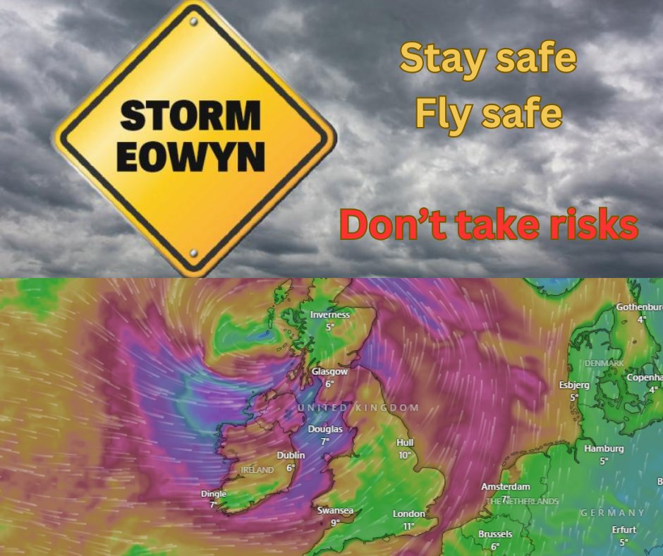 All planned drone flights cancelled for the next 24 hours.  Don't take risks

#StormEowyn 
#storm