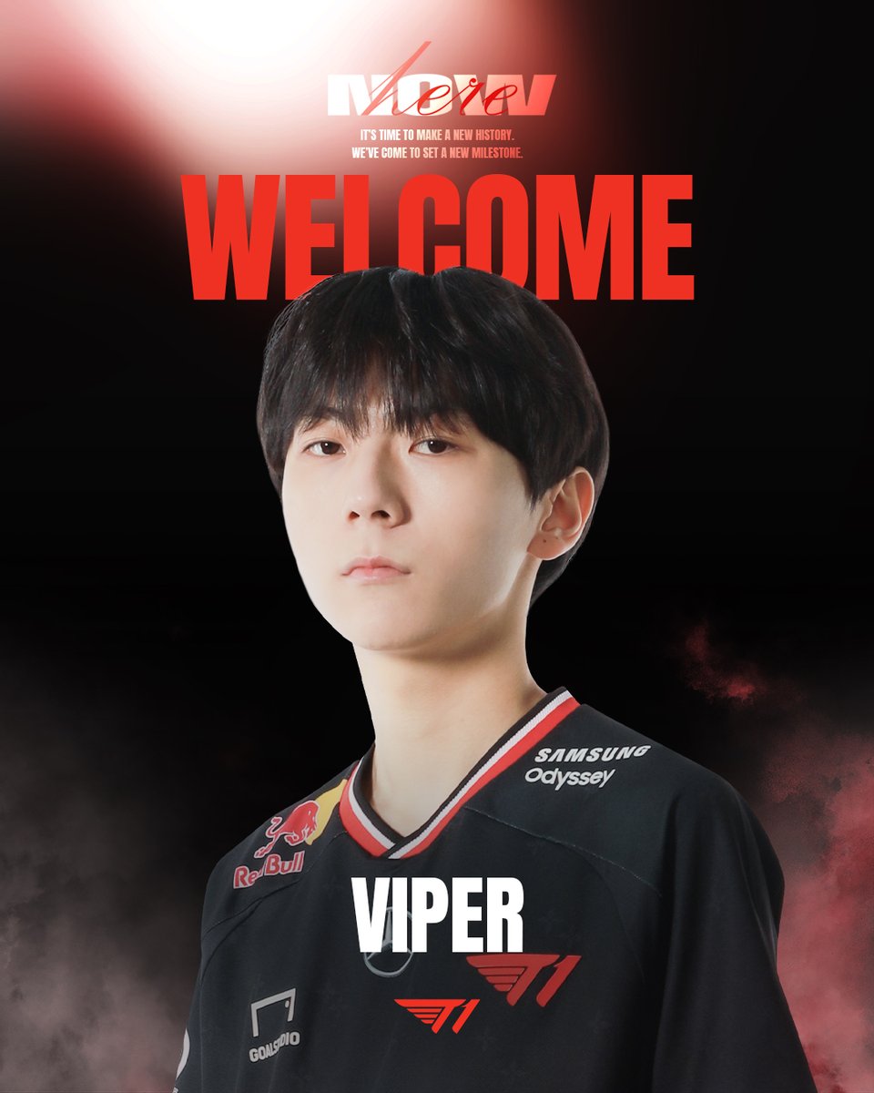 𝐖𝐄𝐋𝐂𝐎𝐌𝐄, ‘𝐕𝐢𝐩𝐞𝐫’

T1 Overwatch 2 팀에 합류한 'Viper' 이정웅 선수를 환영해 주세요.

Please welcome <a href="/ljw2970/">Viper</a> who has joined the T1 Overwatch 2 team.

#TogetherAs1 #NowHere #T1Overwatch2