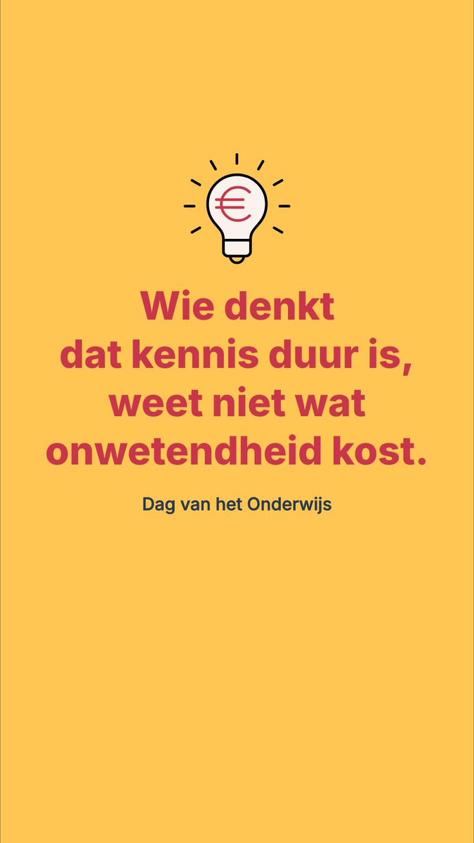Vandaag is het Dag van het Onderwijs! D66 is dé onderwijspartij die strijdt voor kwaliteit en kansen in het onderwijs. Want wie denkt dat kennis duur is, weet niet wat onwetendheid kost. #onderwijs #D66 #Wassenaar