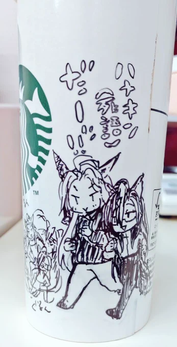 本日の珈琲カップ。
金曜放課後浮かれジャーニーとオル。

あとキャロットマン実写化歓喜でビコーちゃん!うちの短距離エースです💪 