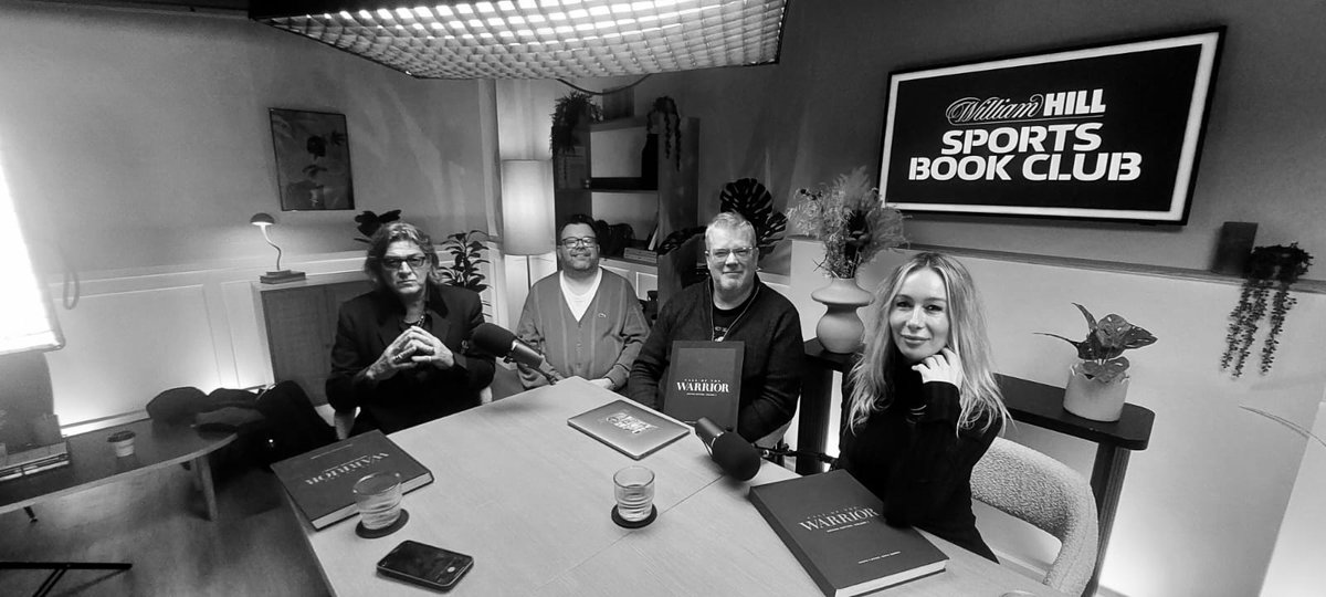 Filmed the latest <a href="/BookiePrize/">William Hill Sports Book Of The Year</a>
 show yesterday. Call of the Warrior written by <a href="/GarethADaviesDT/">Gareth A Davies</a> photos from Sonja Kajinsky. A beautiful book about boxers and boxong, the show became very emotional. Strongly recommended. The show will be available first Thursday of February