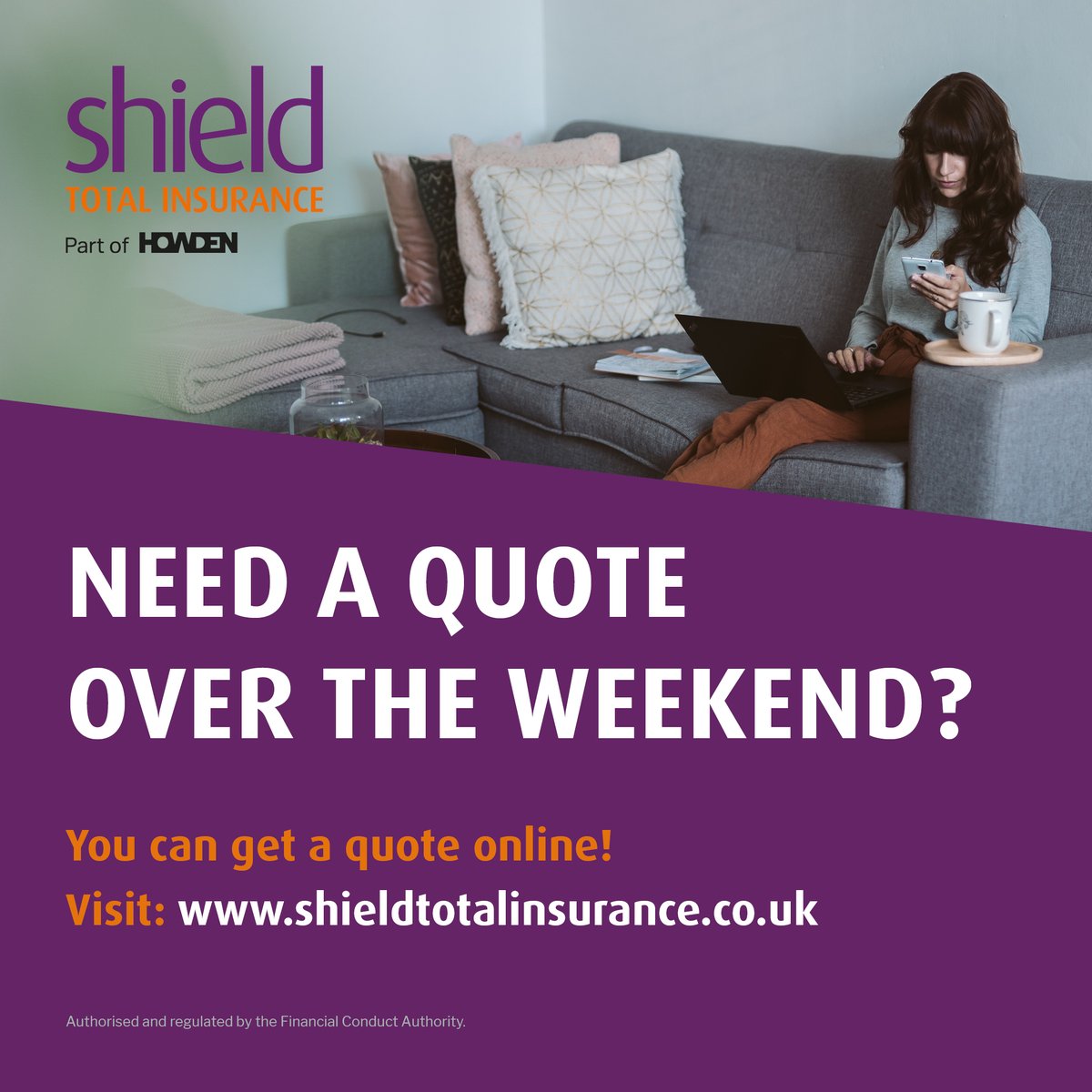 shield_insure's tweet photo. Need a quote but busy today? You can still grab one online over the weekend!! https://t.co/eUSdkYyizT