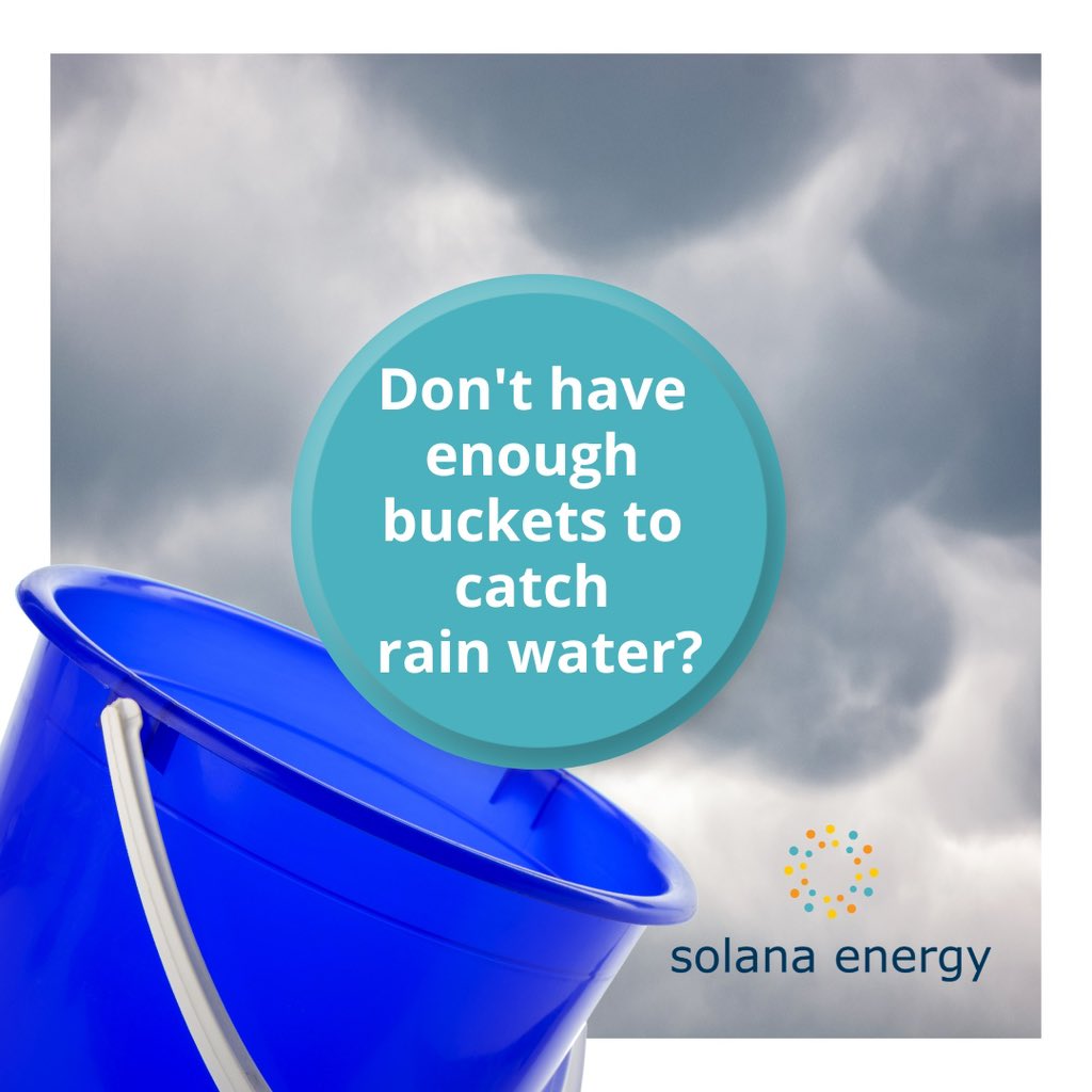 Upgrade from buckets to a sustainable water solution! 🌦️ Let Solana Water Solutions help you catch and store every drop effectively. #RainwaterHarvesting #WaterSmartLiving #SolanaSolutions