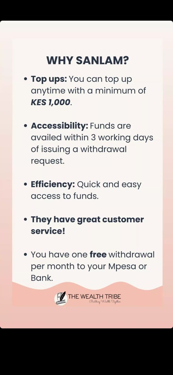 <a href="/Branicemercy/">Dr Branice Munyasa</a> I am with @SanlamInvestEA and recently they made an achievement of KES 50B in Assets Under Management (AUM). 
I give credit to <a href="/Tiny__bookworm/">The Wealth Tribe</a>