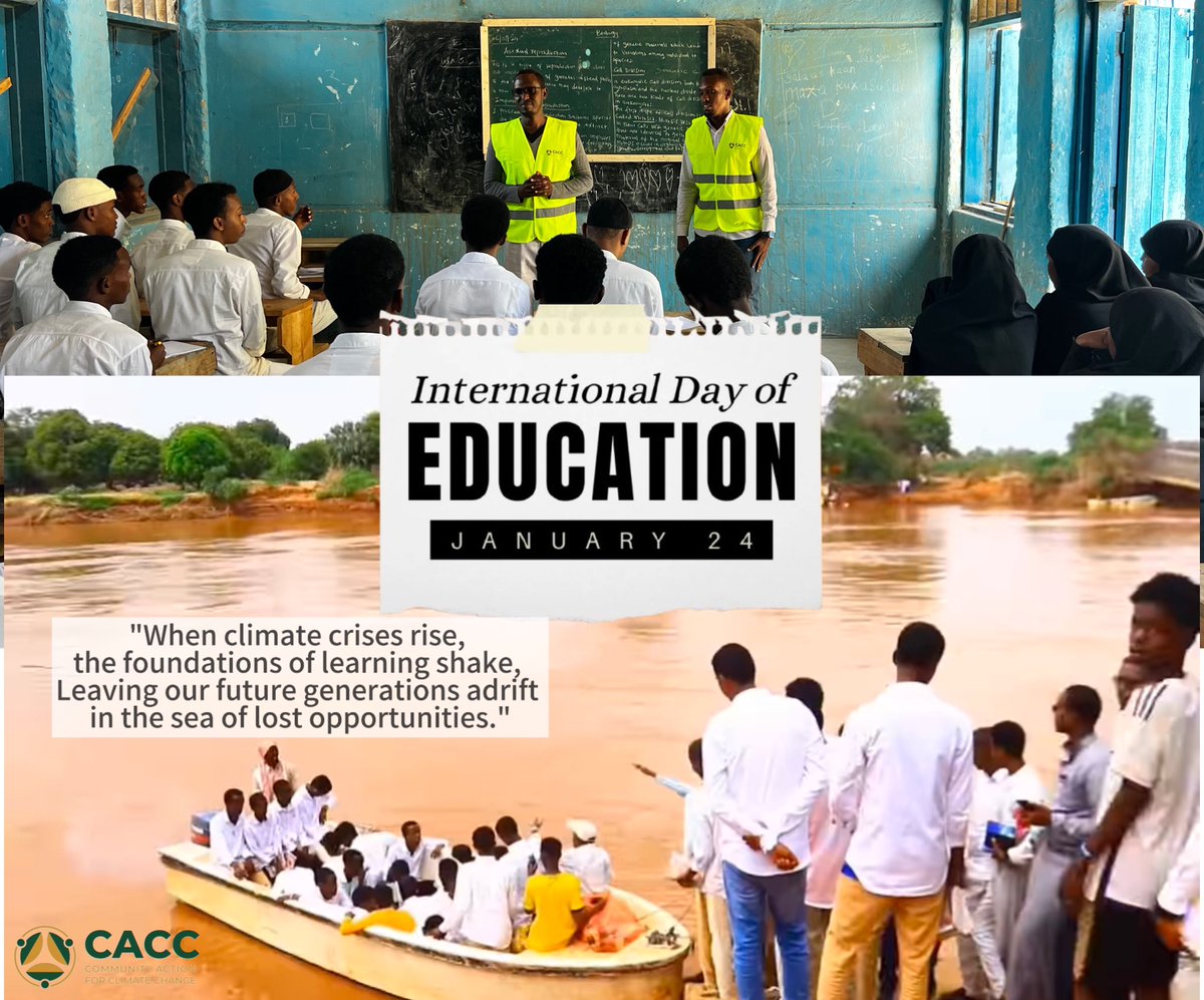 Community Action for Climate Change (CACC) (@caccsomalia) on Twitter photo "Education is a right, not a privilege. Climate change is making it harder for kids to access education. They didn't cause the crisis, yet they bear its brunt. It's our responsibility to keep them in the classroom.” ED. <a href="/CaccSomalia/">Community Action for Climate Change (CACC)</a> <a href="/JustAwBulle/">Abdullahi A. Hassan</a> #EducationDay #EducationForAll "Education is a right, not a privilege. Climate change is making it harder for kids to access education. They didn't cause the crisis, yet they bear its brunt. It's our responsibility to keep them in the classroom.” ED. <a href="/CaccSomalia/">Community Action for Climate Change (CACC)</a> <a href="/JustAwBulle/">Abdullahi A. Hassan</a> #EducationDay #EducationForAll