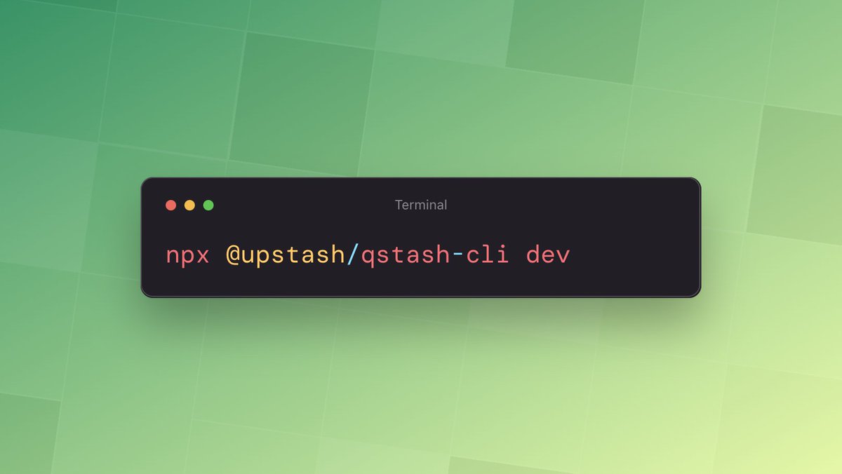 Upstash tweet media