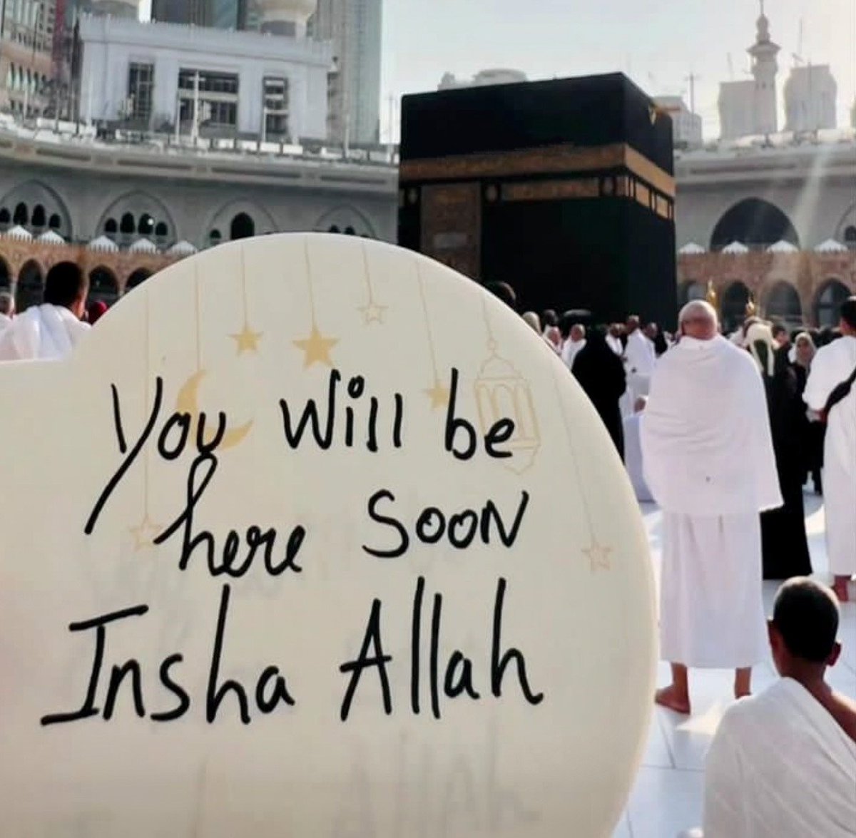 If you are online say in’Sha’Allah