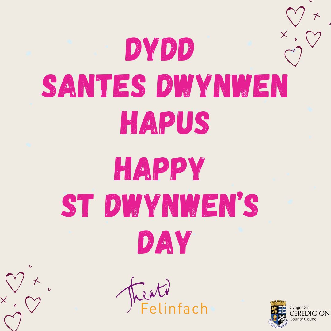 Dydd Santes Dwynwen Hapus💕

Santes Dwynwen yw Nawddsant Cariadon Cymru a ddathlir ar y 25ain o Ionawr😍

_____

Happy St Dwynwen's Day💕

Santes Dwynwen is Wales' Patron Saint of Love celebrated on the 25th of January😍