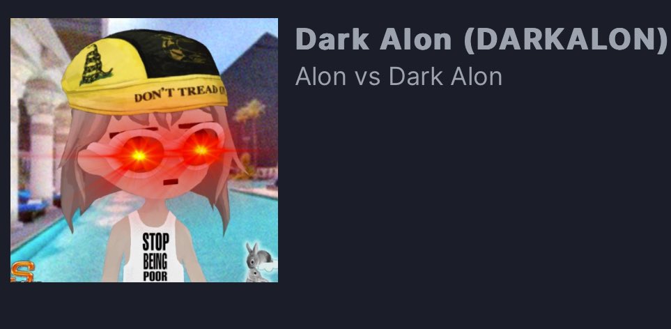 anonamealpha's tweet photo. Alon @a1lon9 also launched #DARKALON 

Dsgs2KpRhsgPTLMAdV5R41BkZRjDzMQYWY6hDiGJsYhA

“Alon vs Dark Alon” https://t.co/ltzwVmLKGy