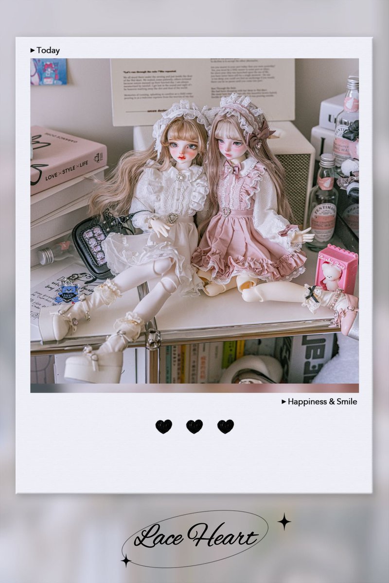 👑新作【Lace Heart】予約通販🦄✨ 💛S size 1/4 girl 💚M size 1