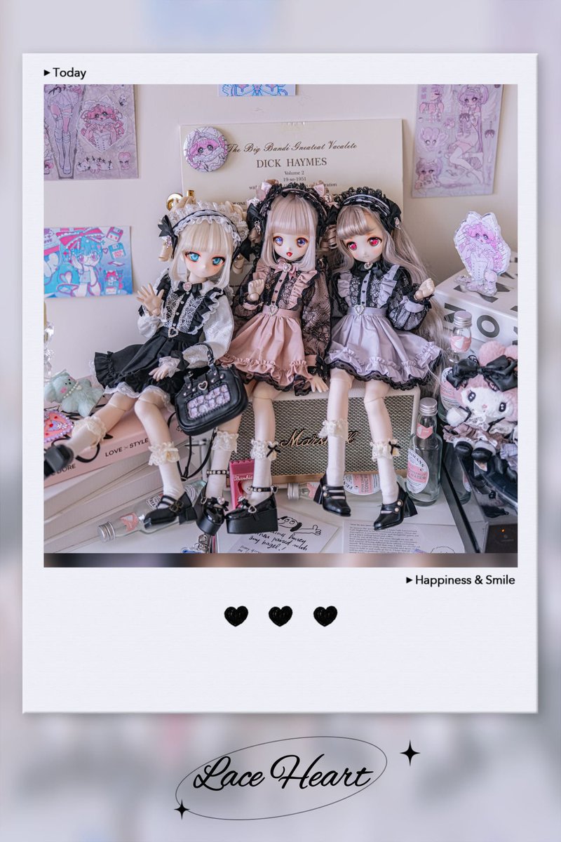 👑新作【Lace Heart】予約通販🦄✨ 💛S size 1/4 girl 💚M size 1