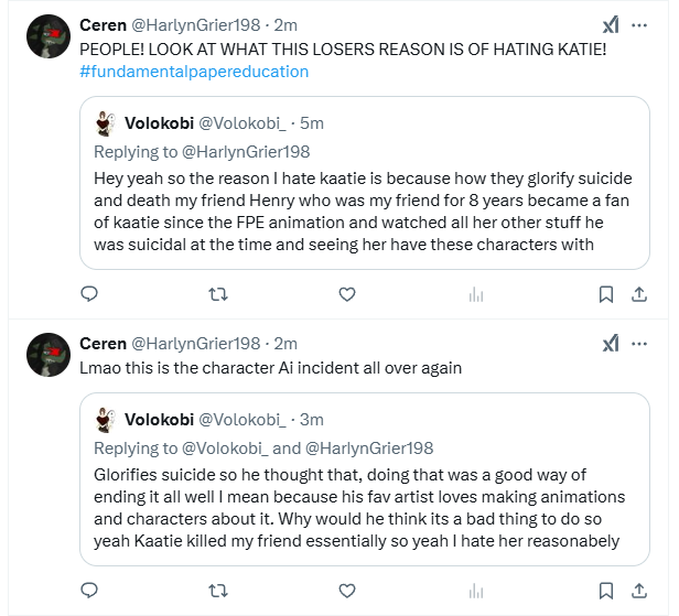 Volokobi_'s tweet photo. @A3DGhost Cuzz this your fans? I was explaining how my friend killed himself because of how some of your animations glorify suicide and death, And one of your fans just straight up started making fun of my dead friend they said they wanted the funky town video to happen to me like??? https://t.co/B16VwIBZT3