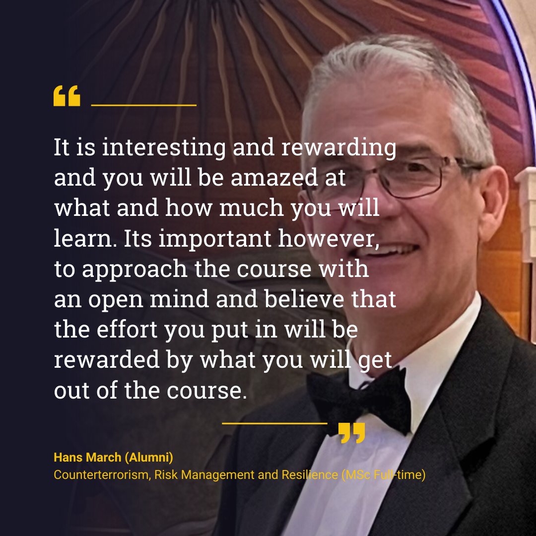 Study with us and gain the expertise to address terrorism and extremism in a dynamic global landscape.

Why Cranfield?
🌍 Global Perspective
📚 Practical Learning
🤝 Expert Faculty

Learn more: bit.ly/3gqjyKS