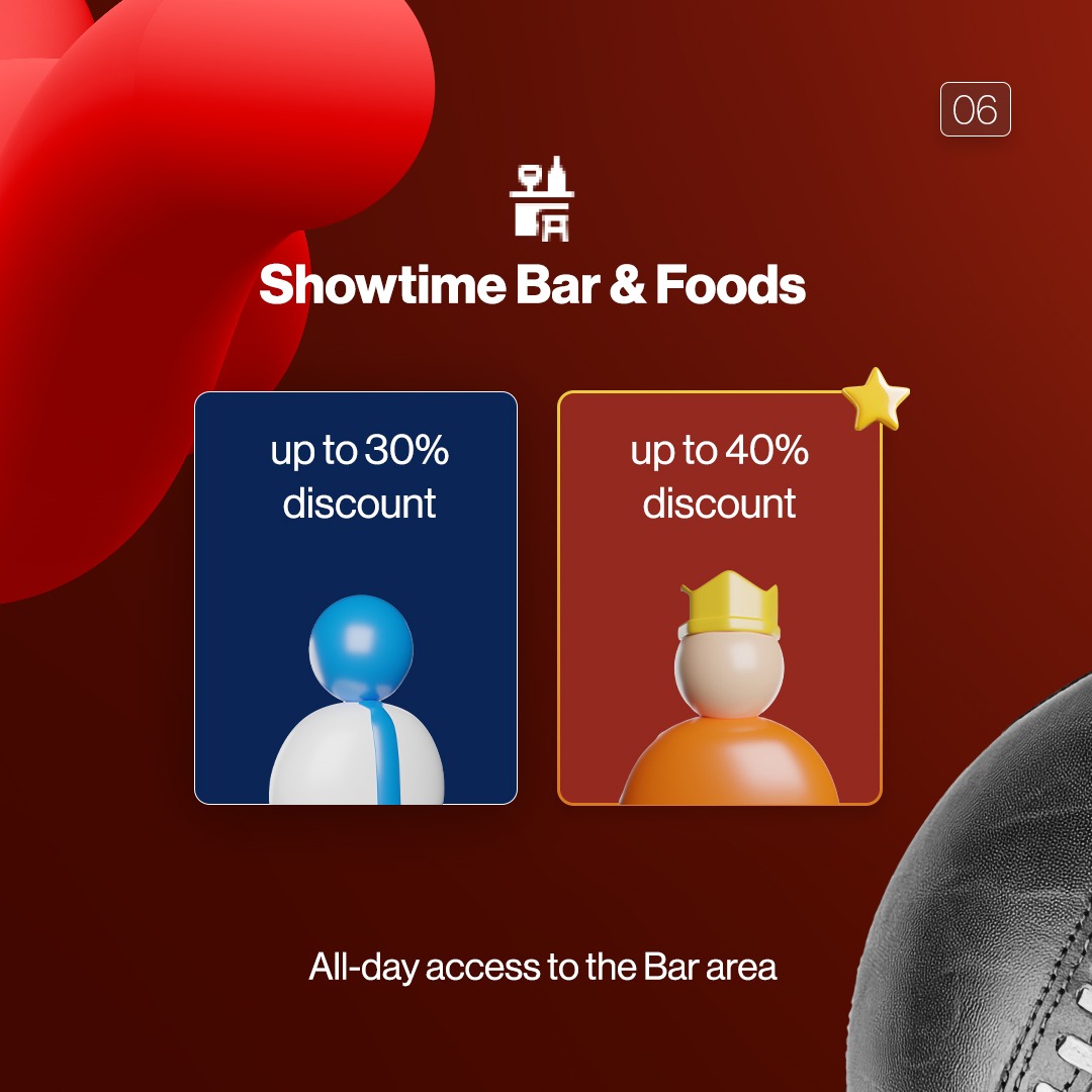 Esthershowtime's tweet photo. With Showtime Membership:
 ✨ Enjoy live games with food and drinks
 🎉 Host events or just relax solo
 📸 Make memories with your squad....sign up here -
https://t.co/d7rvoUYnSA https://t.co/YljGxaPOXB