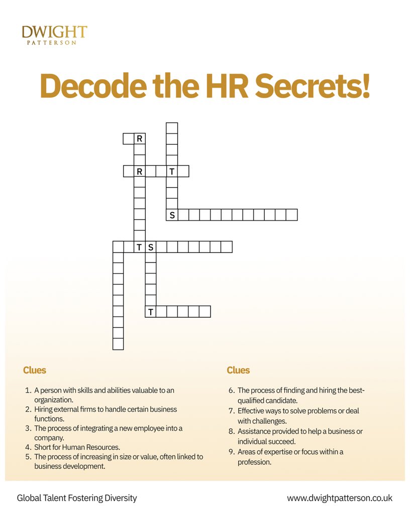 DwtPatterson's tweet photo. What better way to end the week than to relax and play a game!
Ready for a challenge? 🤩 Let’s see if you can crack the HR code secrets.
Drop your answers in the comments below! 😉
#hrsecrets #dwightpatterson https://t.co/AKOTQKcWBd