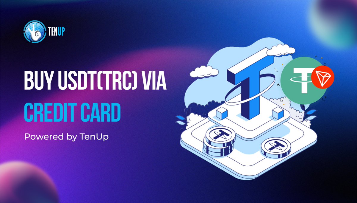 TenupNation's tweet photo. 🚀 Simplify your crypto journey!

You can now Buy USDT (TRC) effortlessly with your credit card 💳, powered by TenUp.

Start Buying & Selling in seconds! 🌐
👉 https://t.co/ZA8cvE6G25

🎉 More crypto buying options coming soon! Stay tuned!

#Crypto #USDT #Blockchain #TenUp #CryptoPayments