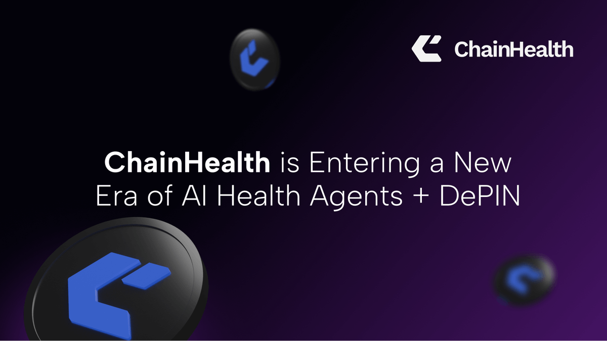 chainhealthai's tweet photo. 🚀 ChainHealth is evolving!

ChainHealth is entering a new era, integrating AI-Powered Health Agents and Decentralized Physical Infrastructure (DePIN) to revolutionize health and fitness management.

The future of personal health starts now. Stay tuned. 👀 https://t.co/hFS9LSDLqV