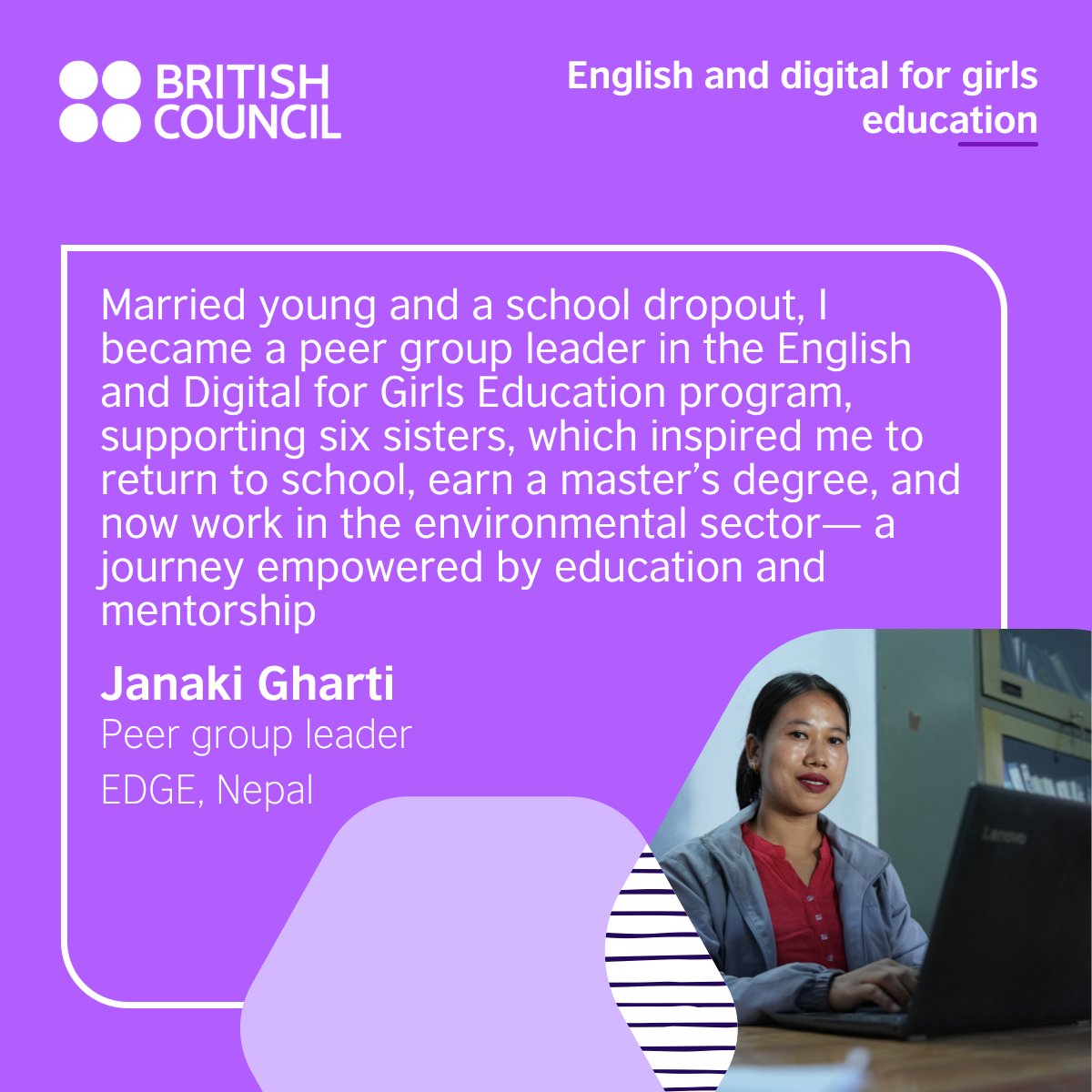npBritish's tweet image. #QualityEducation is key to eradicating poverty, reducing inequality &amp;amp; driving progress.

Today, we celebrate 3 young women from remote Nepal, transformed by the English &amp;amp; Digital for Girls’ Education programme.

Now independent, they inspire us all. 

#InternationDayOfEducation