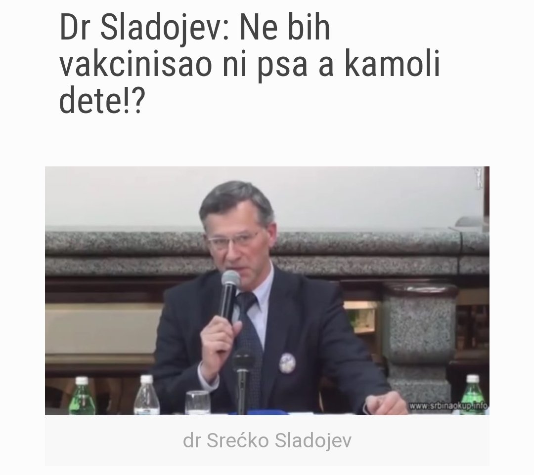 majamaric's tweet image. Стручњак за имунологију и дизајнирање вакцина,
др Срећко Сладољев из Имунолошког завода, Хр:
„Вакцине су највећа научна превара у историји медицине. Нису зауставиле ни 1 заразну болест, али су зато произвеле тешке здравствене проблеме људској врсти.
Неуролошке и имунолошке."