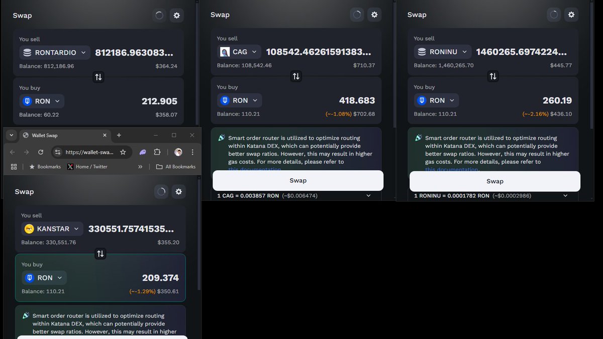 I'm definitely no whale but everyone has to start somewhere right? I'm all out in supporting the <a href="/Ronin_Network/">Ronin</a> and their new platform for trading memes. Watch me grow this port 😏😏😏