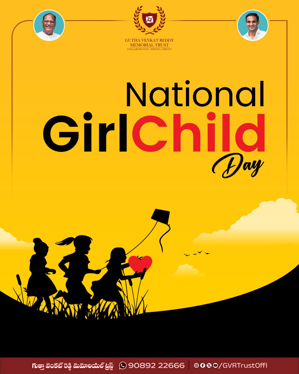 GVRTrustOffl's tweet photo. When girls rise, the world shines brighter. 

#NationalGirlChildDay ✨

#GuthaVenkatReddyMemorialTrust #GVRTrust #GuthaSukenderReddy #GuthaAmithReddy https://t.co/2bHWD4NiNX