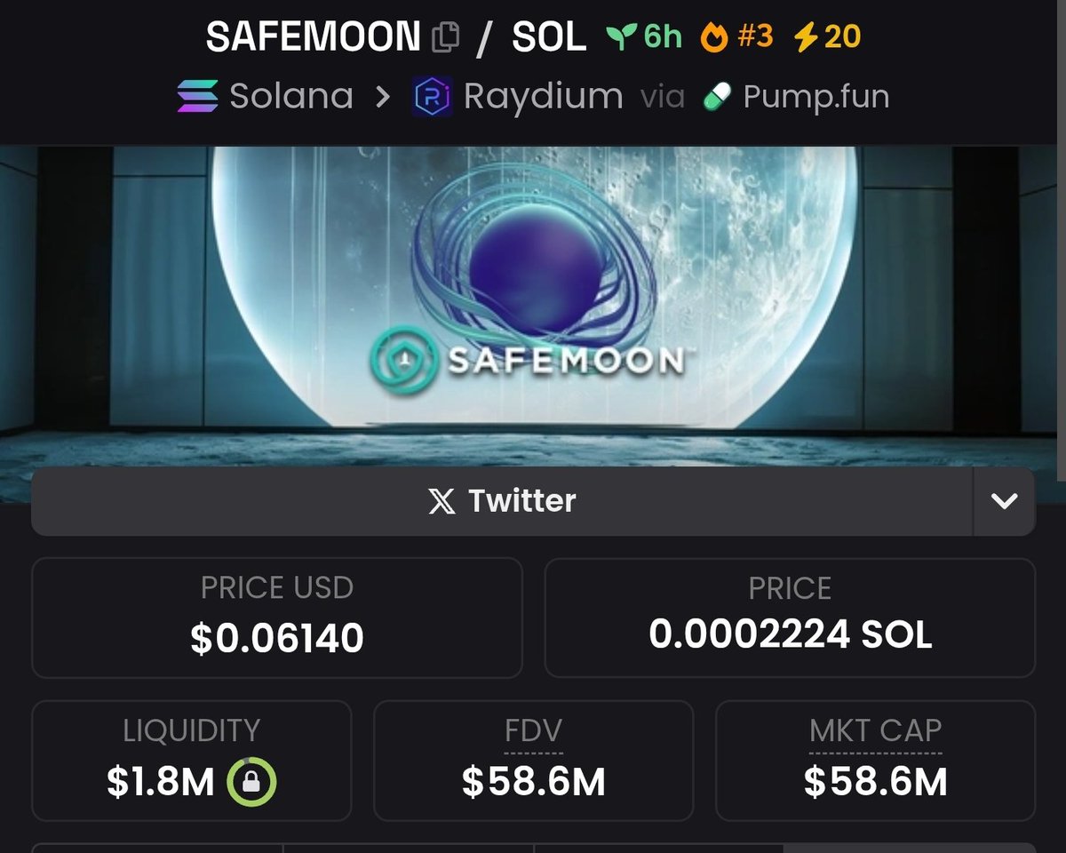 _Jaredad's tweet photo. Last bull run #Safemoon got to 8b mc with no exchange listing...

Just find an entry &amp; ape in, this will easily fly to 1b mc in the next few days/weeks.

C.A: 2kGfWRgNp1QaxUMFCX9CMN78E1iCbgjBAZuQNUjWpump

NFA
DYOR https://t.co/d7zFLWMVKm