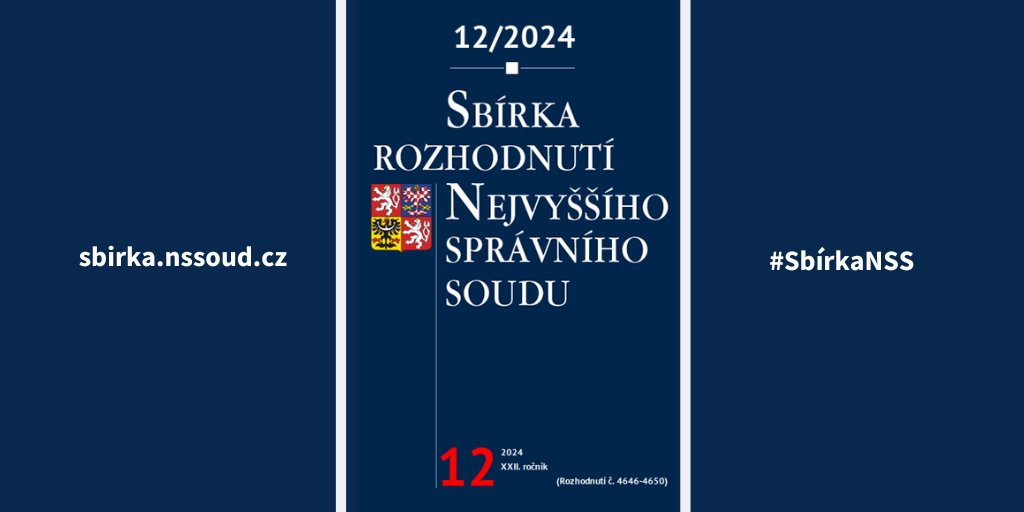 nssoudcz's tweet photo. Jaké případy řešil #NSSoud ve vánočním období? V prosincové #SbírkaNSSoud (https://t.co/bMRbfHCFzI) si přečtete například o zákonných důvodech pro odepření přístupu k informacím nebo o podmínkách zrušení rozhodnutí o přestupku v neprospěch přestupce. https://t.co/loaeqS8Vv7