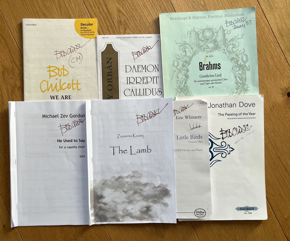 Bob Chilcott (@bobchilcott) on Twitter photo New term with Birmingham University Singers for our concert with <a href="/BBCSingers/">BBC Singers</a> on March 15th. This music, plus music by Ligeti, Howells and Jenny McCloud <a href="/unibirmingham/">Uni of Birmingham</a> <a href="/UniMusicUoB/">University Music UoB</a> <a href="/OUPMusic/">Oxford Music</a> <a href="/dovecomposer/">Jonathan Dove</a> New term with Birmingham University Singers for our concert with <a href="/BBCSingers/">BBC Singers</a> on March 15th. This music, plus music by Ligeti, Howells and Jenny McCloud <a href="/unibirmingham/">Uni of Birmingham</a> <a href="/UniMusicUoB/">University Music UoB</a> <a href="/OUPMusic/">Oxford Music</a> <a href="/dovecomposer/">Jonathan Dove</a>
