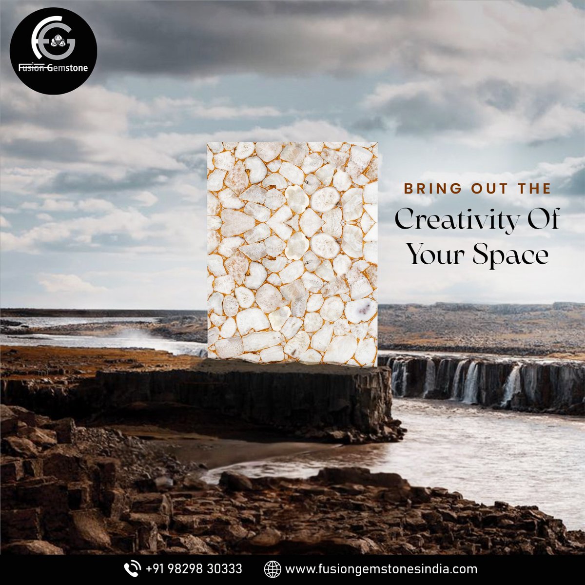 fusiongemstone's tweet photo. Fusion Gemstone's Crystal Agate Gold adds timeless charm, elevating your decor with elegance and making every space shine beautifully.
#crystal #craystalagategold #agate #gold #moderninteriors #gemstoneslabs #interiordesign #homeinteriors #ancientbeauty #gemstonedesign https://t.co/yKR4HVXmPj