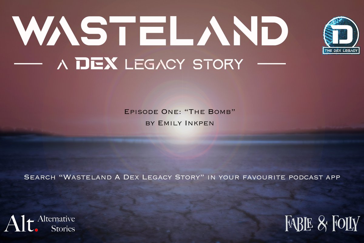 Alternative Stories (@storiesalt) on Twitter photo Our new #scifi #audiodrama series "Wasteland A Dex Legacy Story" by <a href="/emilyinkpen/">Emily Inkpen (she/her)</a> launches today with a double-bill of episodes.
Listen and subscribe free in your favourite podcast app via this link pod.link/1790863463 🎧 Our new #scifi #audiodrama series "Wasteland A Dex Legacy Story" by <a href="/emilyinkpen/">Emily Inkpen (she/her)</a> launches today with a double-bill of episodes.
Listen and subscribe free in your favourite podcast app via this link pod.link/1790863463 🎧