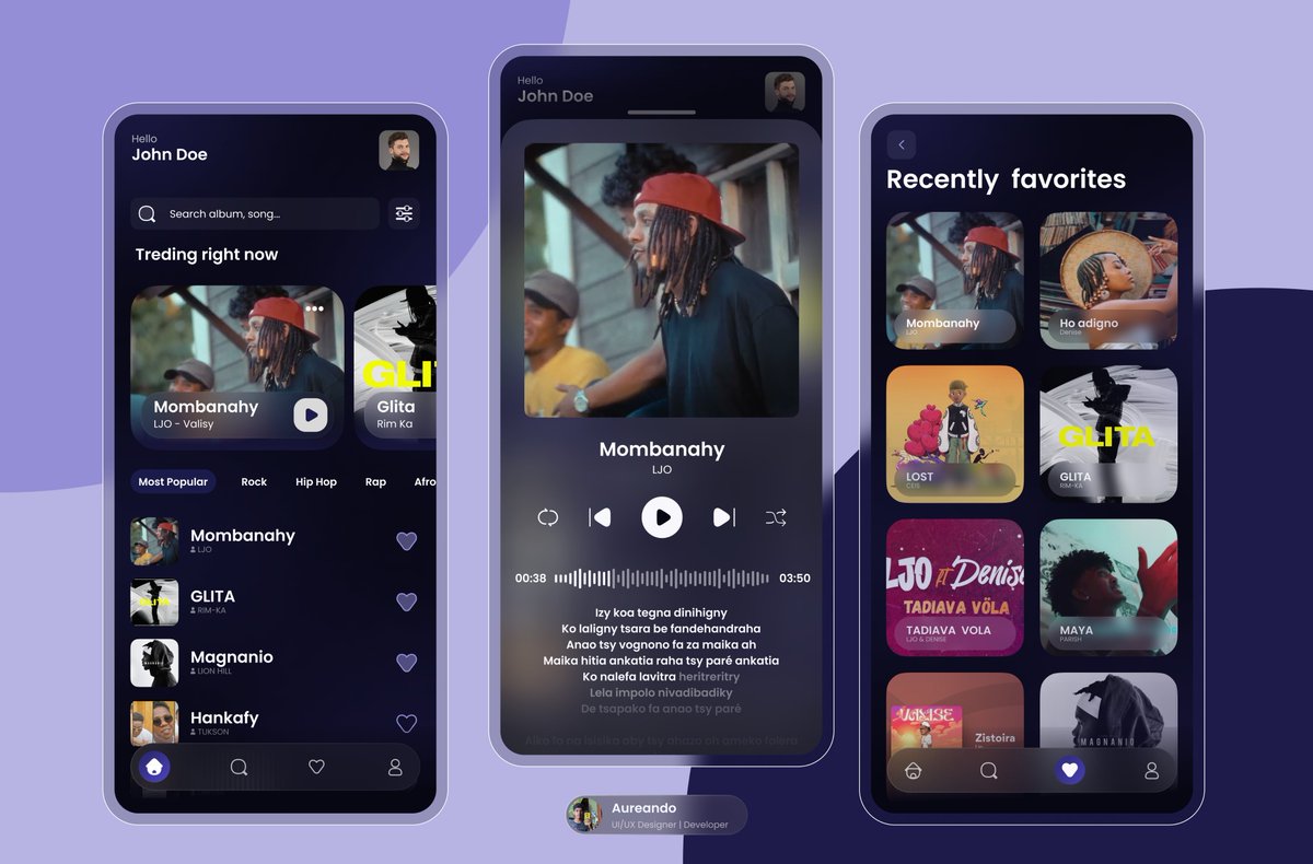 Music Player  : My Daily UI Challenge  
💫 DailyUI 008  

#DailyUI #UIUXDesign #IconDesign #GraphicDesign #FeedbackNeeded #Figma

<a href="/DailyUI/">Daily UI</a>

<a href="/figma/">Figma</a>