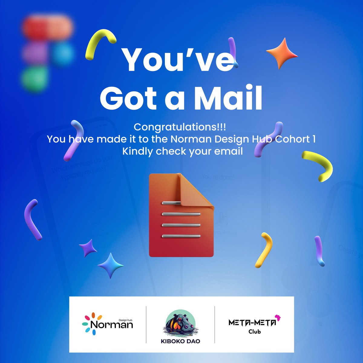 🎉 The wait is over! Acceptance emails for the 45-Day Design Mastery Program are out!

Congrats to everyone starting this transformative journey in UI/UX design. Check your inbox for details and join the WhatsApp group to connect. 🚀
<a href="/KibokoDAO/">KibokoDAO Africa</a>  <a href="/kibokodao_ghana/">KIBOKO DAO GHANA</a>  <a href="/MetametaClub/">Metameta Club</a>