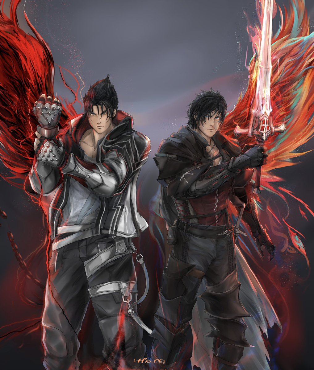 Clive Rosfield X Jin Kazama What next drawing for Clijil or FF16