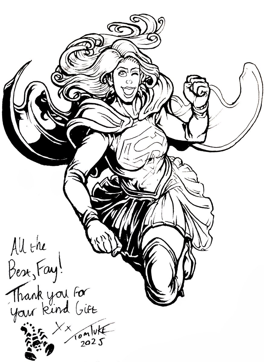 thomas_tuke's tweet photo. Drawn for my good pal for the Christmas present. Much appreciated and best wishes for the new year.
Supergirl by DC Comics. Inked on A6 card. https://t.co/5U6pLHD3xA
#mrtuke #thomastuke #genmavisage #dccomics #dcuniverse #dccomicsart #Supergirl #superheroes #comics https://t.co/8aUxvpZSK2