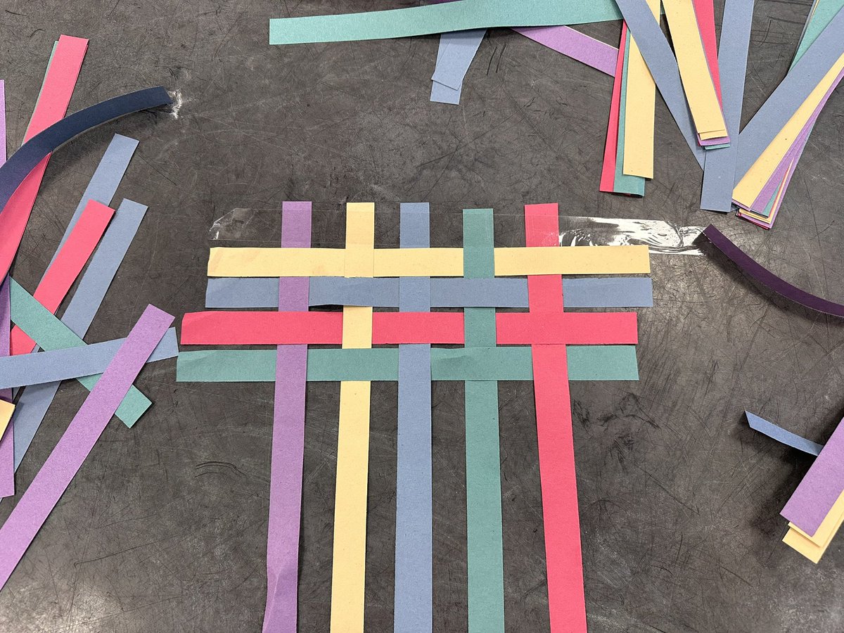 TrumacarCubs's tweet photo. Burns night activities today in Tiger Cubs… weaving and thistles! https://t.co/CyBz30Lxot