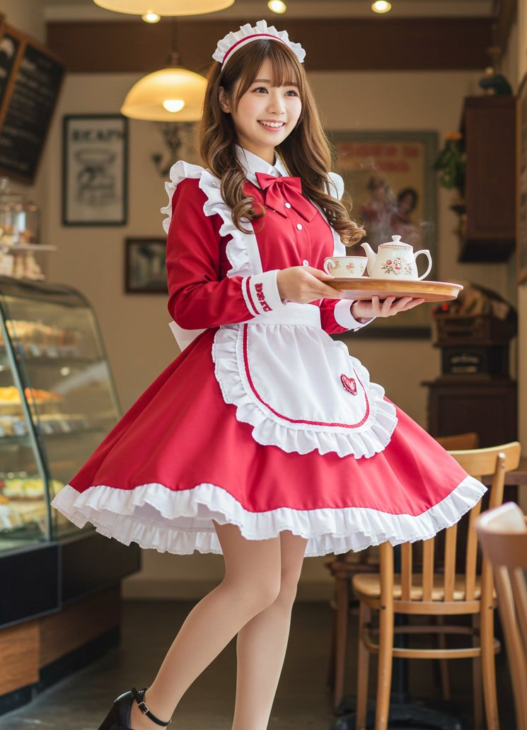 ０円でこのレベルの美女を作ってしまい申し訳ありません…

実写レベルのメイド美女を０円×ワンクリックで量産できるプロンプトを作りました。

美女をサクサク量産できたら、イン〇タアフィだろうがコンテンツ販売だろうが、月30くらいは余裕で稼げるようになるのでオススメです。