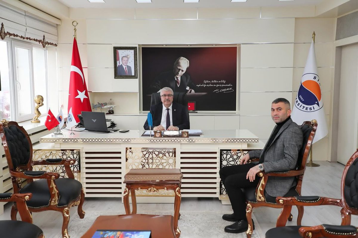 MUSIAD_Sinop's tweet photo. MÜSİAD Sinop Başkanı Uğur Atay, Sinop Üniversitesi Rektörü Prof.Dr.Şakir Taşdemir Beyefendiyi makamında ziyaret etti.Misafirperverlikleri ve değerli sohbetleri için Sayın Rektörümüze  teşkilatımız ve başkanımız adına teşekkür eder, saygılarımızı sunarız. @musiad @sinopuniversity https://t.co/G3OpLKFykV