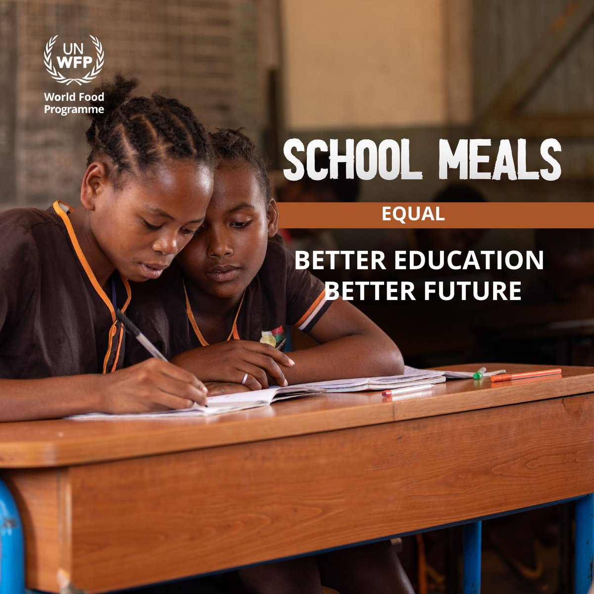 WFP in Madagascar - PAM (@pammadagascar) on Twitter photo In Madagascar 🇲🇬, with <a href="/WFP/">World Food Programme</a> school meals programme, we’re fueling dreams and breaking down barriers to education. One meal at a time, we’re empowering every child to learn, grow, and reach their full potential.
#EducationDay In Madagascar 🇲🇬, with <a href="/WFP/">World Food Programme</a> school meals programme, we’re fueling dreams and breaking down barriers to education. One meal at a time, we’re empowering every child to learn, grow, and reach their full potential.
#EducationDay