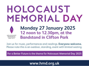 Residents across Rotherham are being invited to remember and pay tribute to those who have lost their lives in genocides across the world at the Holocaust Memorial Day event.

The event will take place at Clifton Park’s bandstand and will start at 12pm and close at 12:30pm.