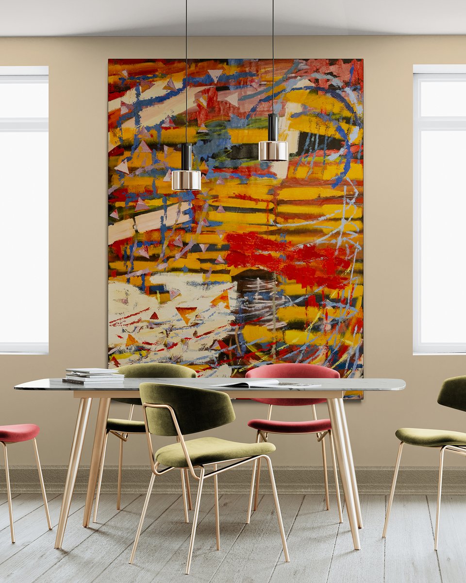 Melmoth71's tweet photo. Large abstracts from my ongoing #Mycenae series (oil paint, #impasto medium and #marbledust on canvas, 200x150 cm) placed in room mockups with #canvyapp🙂 What do you think??⁠ See full series to date👉️ https://t.co/AszrYSAWAA #artforsale #art #arte #interiordesign #abstractart https://t.co/vydeY4PmLu